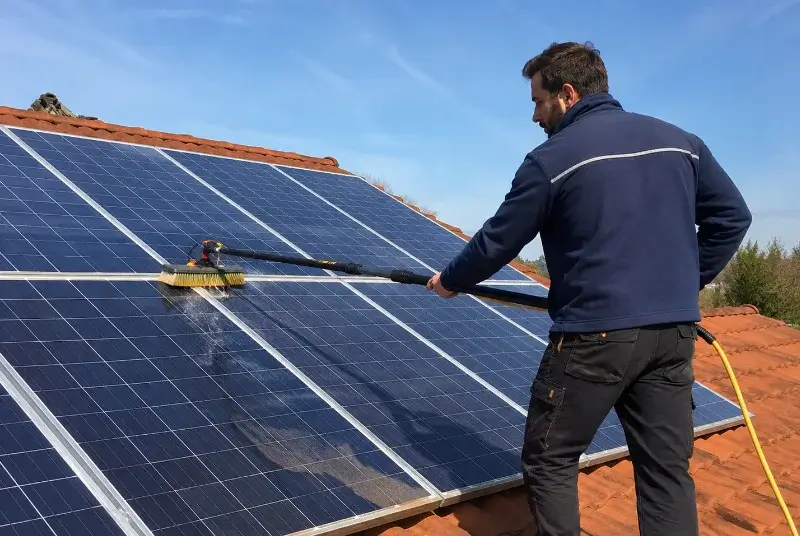 Nettoyage et entretien de panneaux solaires à Boismé